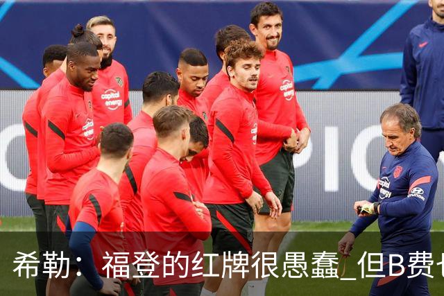 希勒：福登的红牌很愚蠢 但B费也应该被红牌罚下，如果罚就都得罚